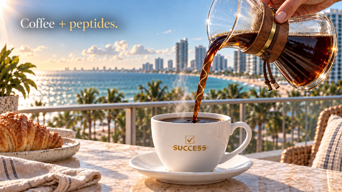 Coffee with peptides